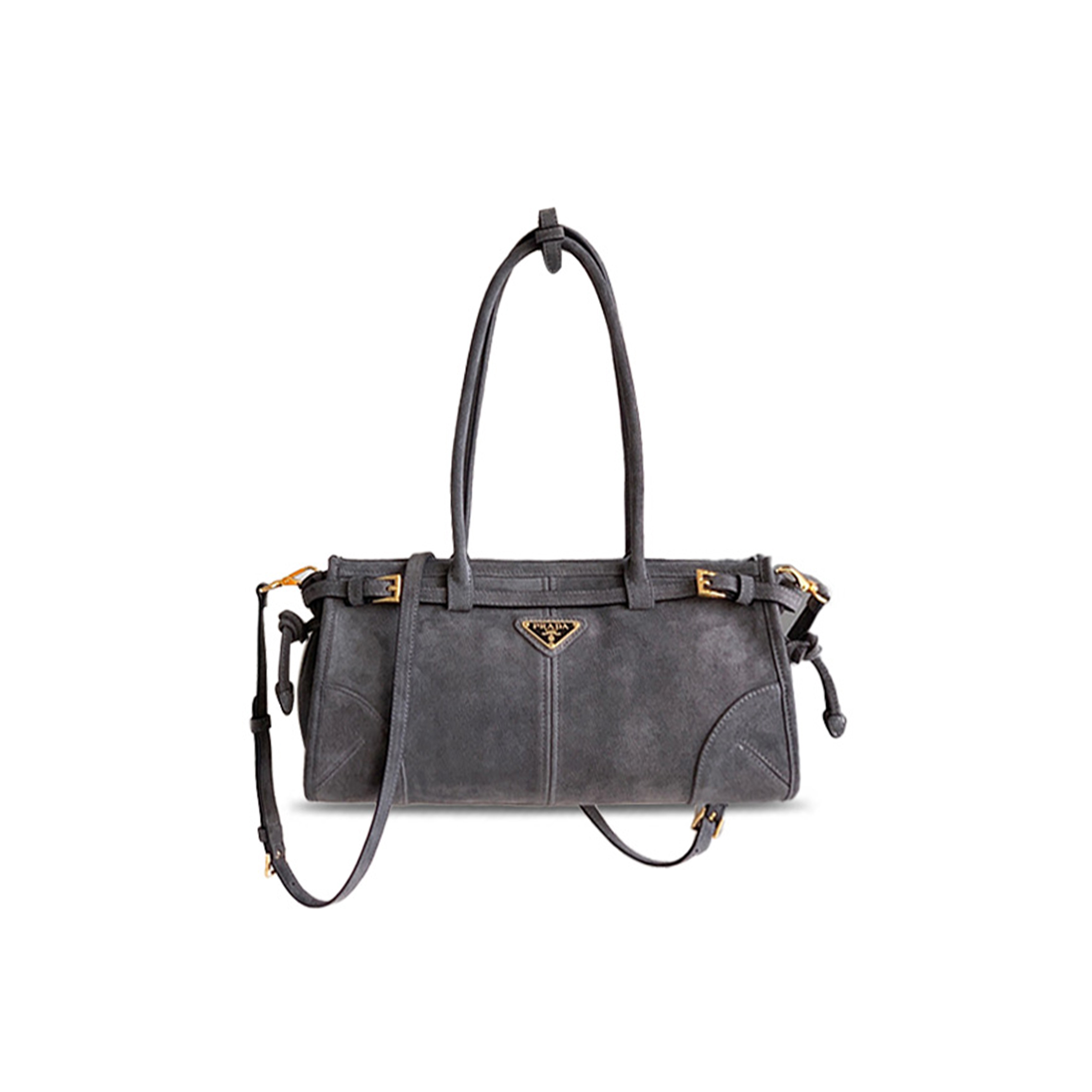 PRADA BONNIE MEDIUM SUEDE BAG 1BA426 (32*15.5*12cm) 
